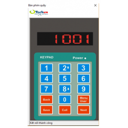Hệ thống xếp hàng tự động - Phần mềm bàn phím gọi số vào quầy: KPsoft-1501P
